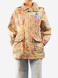 Multicolour floral rain jacket - size UK 10 Coats & Jackets Etro 