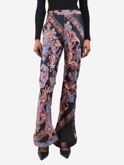 Black paisley trousers - size UK 8 Trousers Chloe 