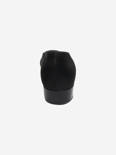 Black satin platform flats - size EU 39.5 Flat Shoes Loro Piana 