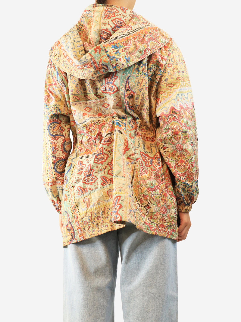Multicolour floral rain jacket - size UK 10 Coats & Jackets Etro 