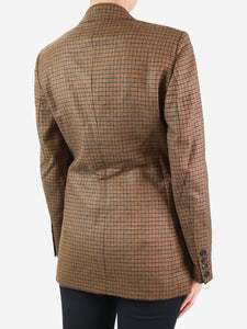Etro Brown double-breasted wool blazer - size IT 44