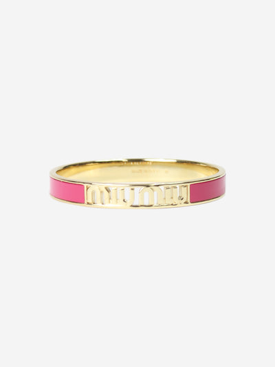 Pink Logo enameled bracelet Jewellery Miu Miu 