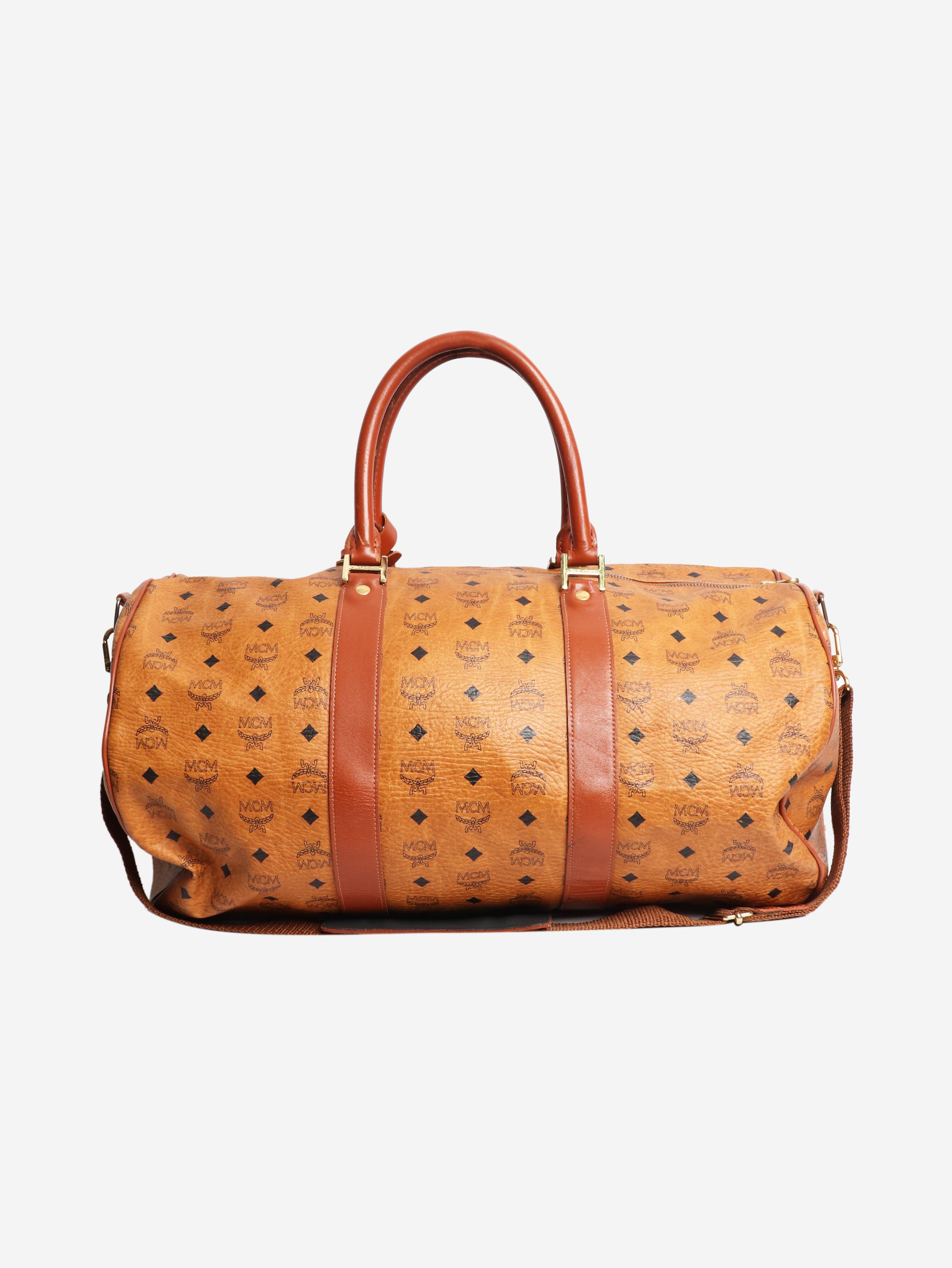 Tan duffle bag Luggage & Travel Bags MCM 