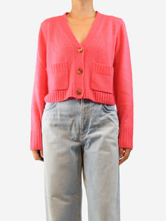 Pink cashmere-blend cardigan - size M Knitwear ME+EM 