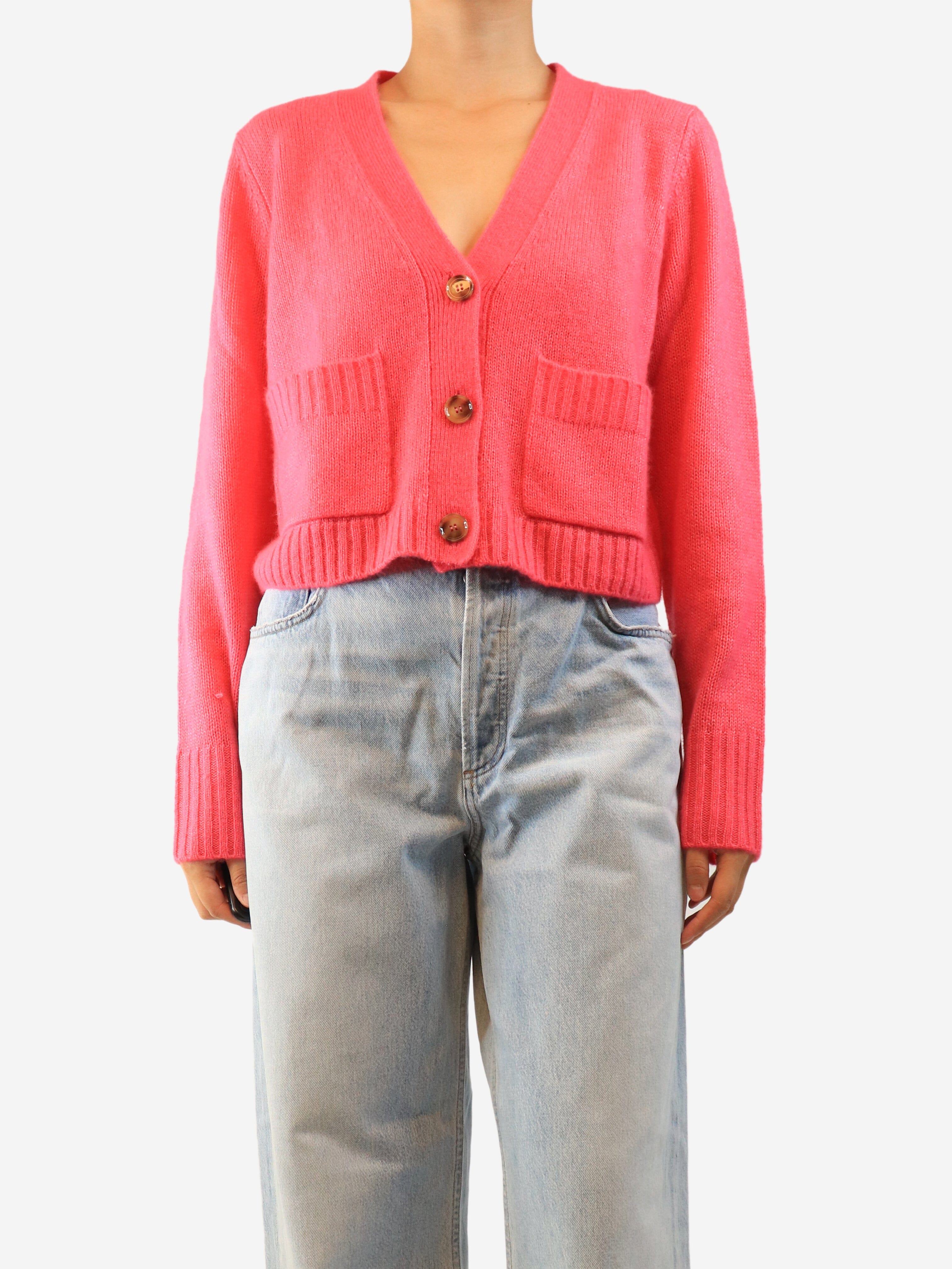 Pink cashmere-blend cardigan - size M Knitwear ME+EM 
