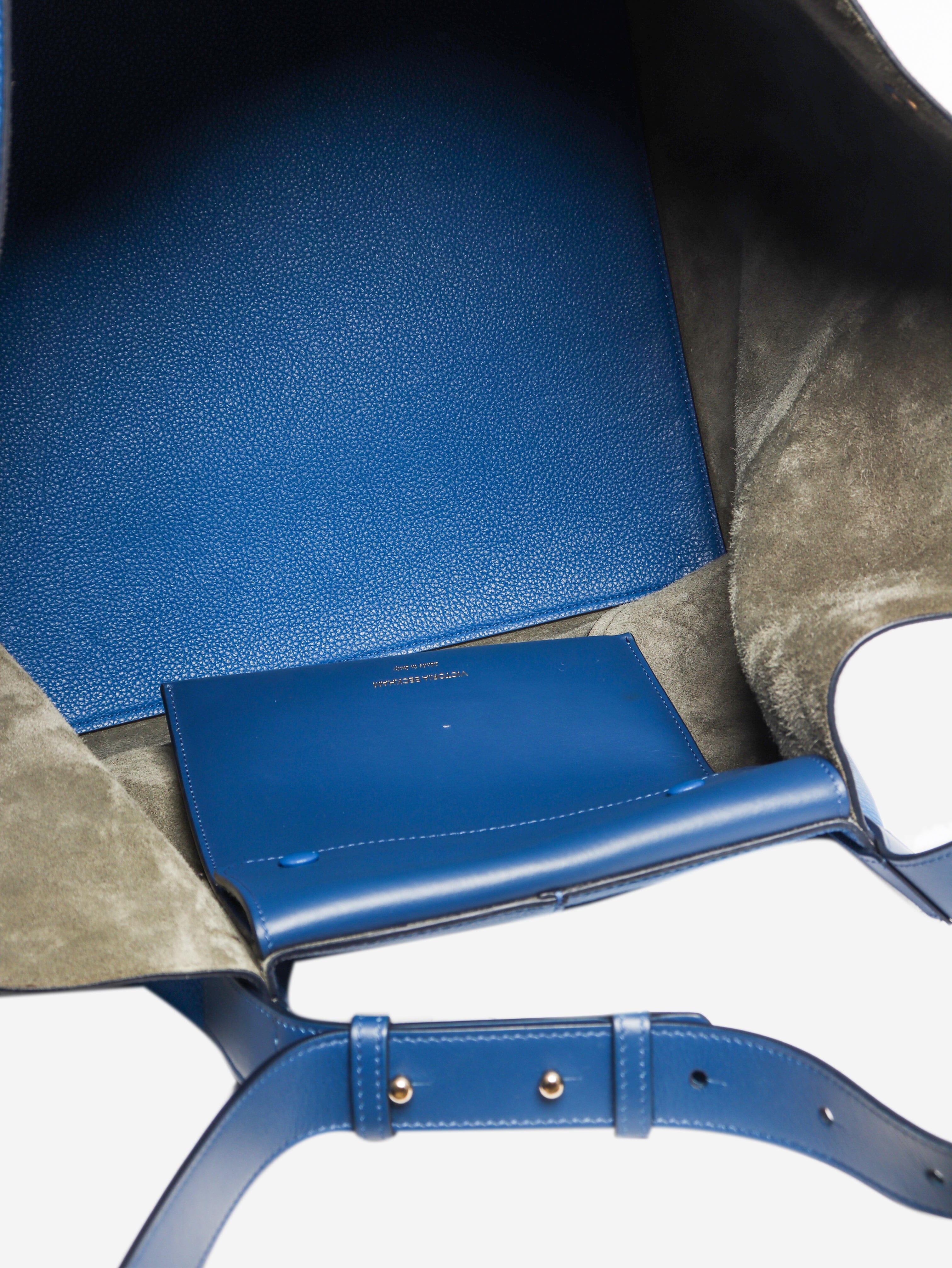 Blue large leather tote bag Tote Bags Victoria Beckham 