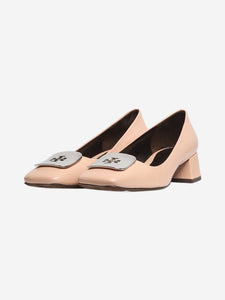 Tory Burch Pink square-toe pumps - size EU 37.5