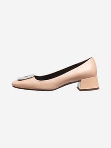 Tory Burch Pink square-toe pumps - size EU 37.5