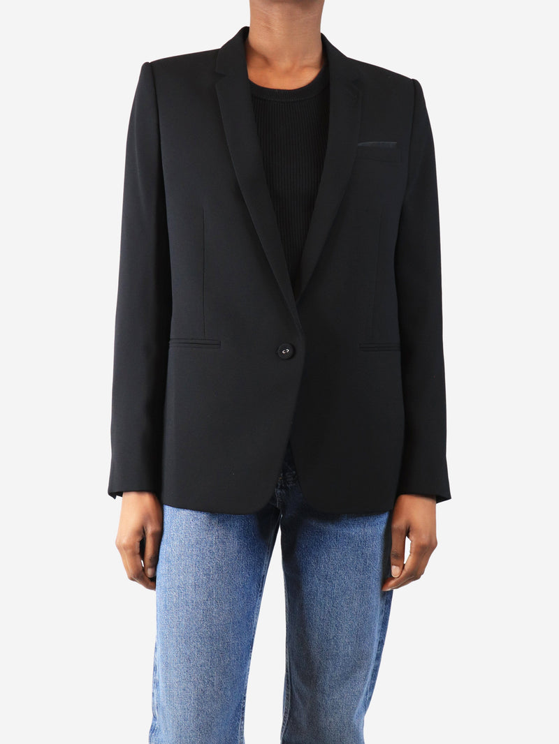 Black Marta crepe jacket - size UK 8 Coats & Jackets The Kooples 