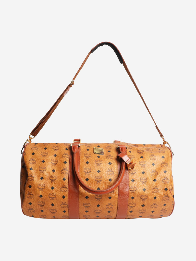 Tan duffle bag Luggage & Travel Bags MCM 