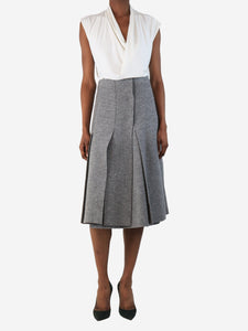 Proenza Schouler Grey wool midi skirt - size UK 6