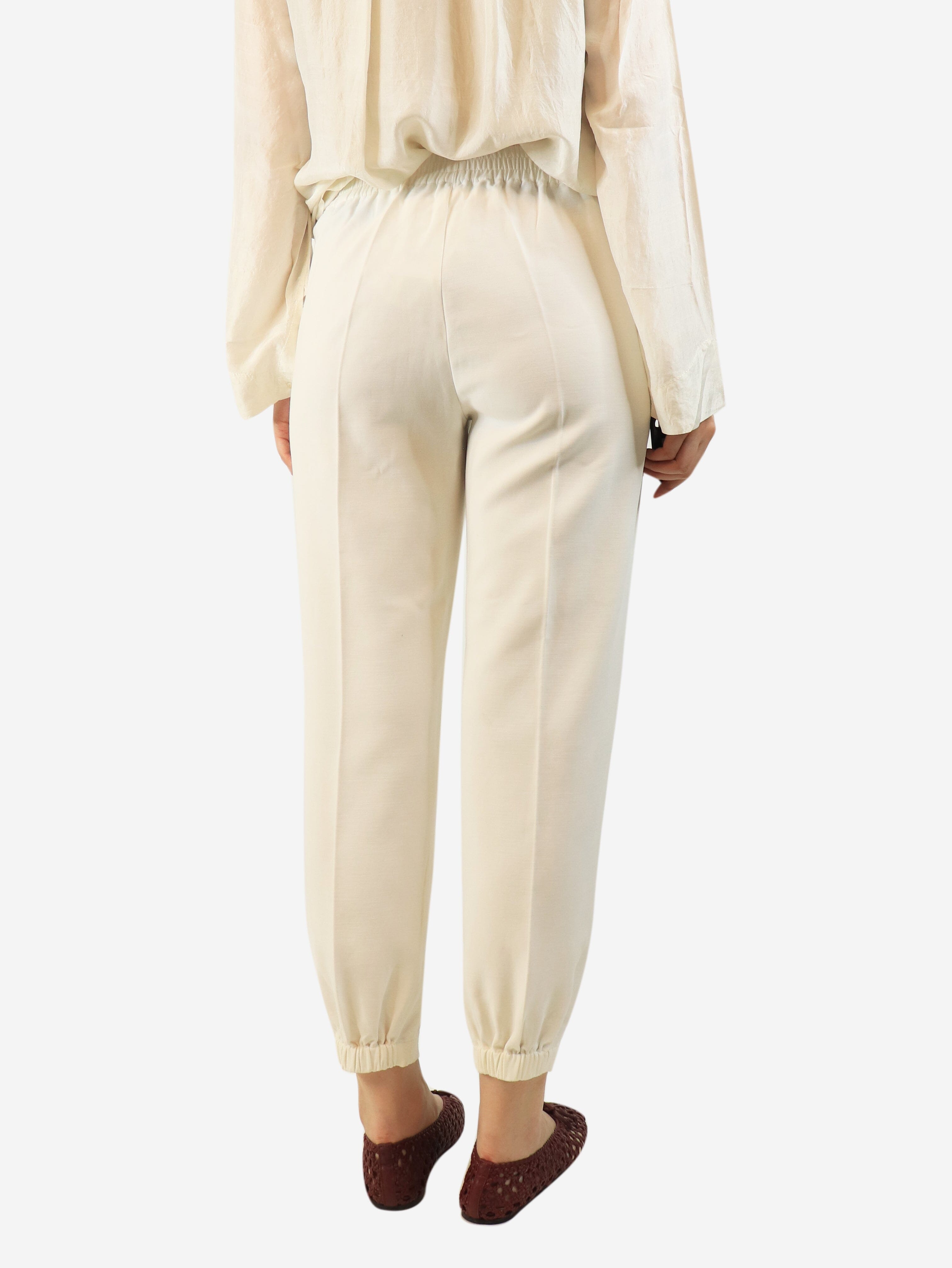 White tapered trousers - size UK 8 Trousers Vince 