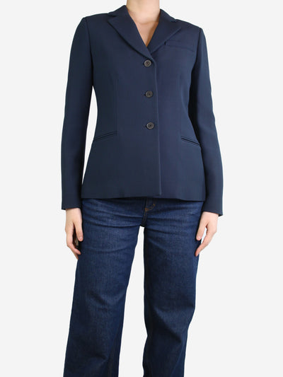 Dark blue wool-blend blazer - size UK 10 Coats & Jackets Christian Dior 