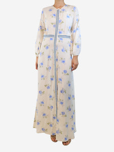 Vilshenko White Emma maxi dress - size UK 10