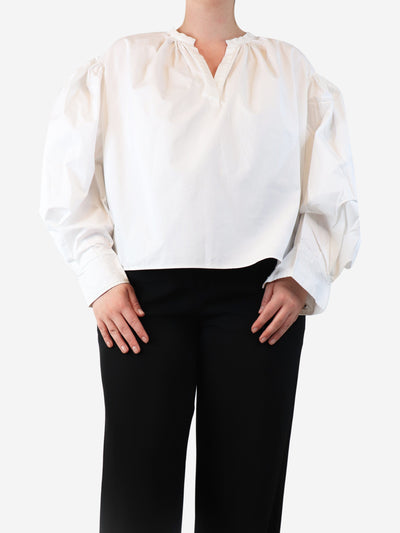 White balloon-sleeve top - size UK 12 Tops Isabel Marant Etoile 