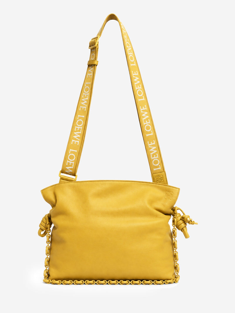 Yellow nappa leather Flamenco clutch bag Shoulder bags Loewe 