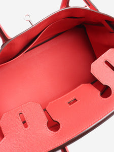 Hermes Red Birkin 30 bag in Togo leather