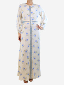 Vilshenko White Emma maxi dress - size UK 10