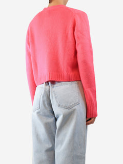 Pink cashmere-blend cardigan - size M Knitwear ME+EM 