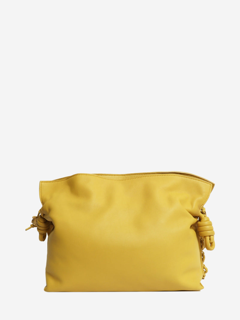 Yellow nappa leather Flamenco clutch bag Shoulder bags Loewe 