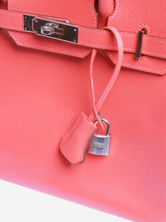 Red Birkin 30 bag in Togo leather Top Handle Bags Hermes 