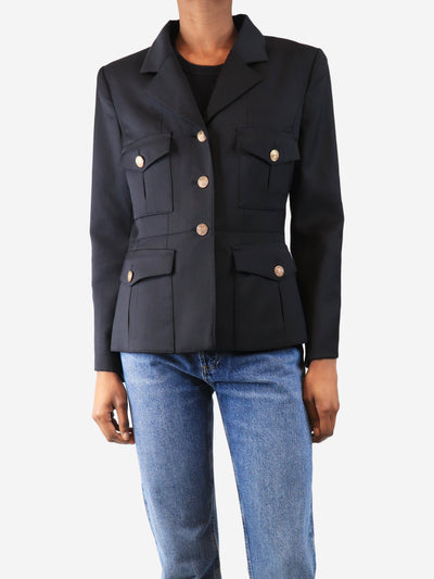 Black new-stretch smoking jacket - size UK 8 Coats & Jackets The Kooples 