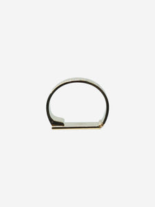 Louis Vuitton Gold monogram scarf ring