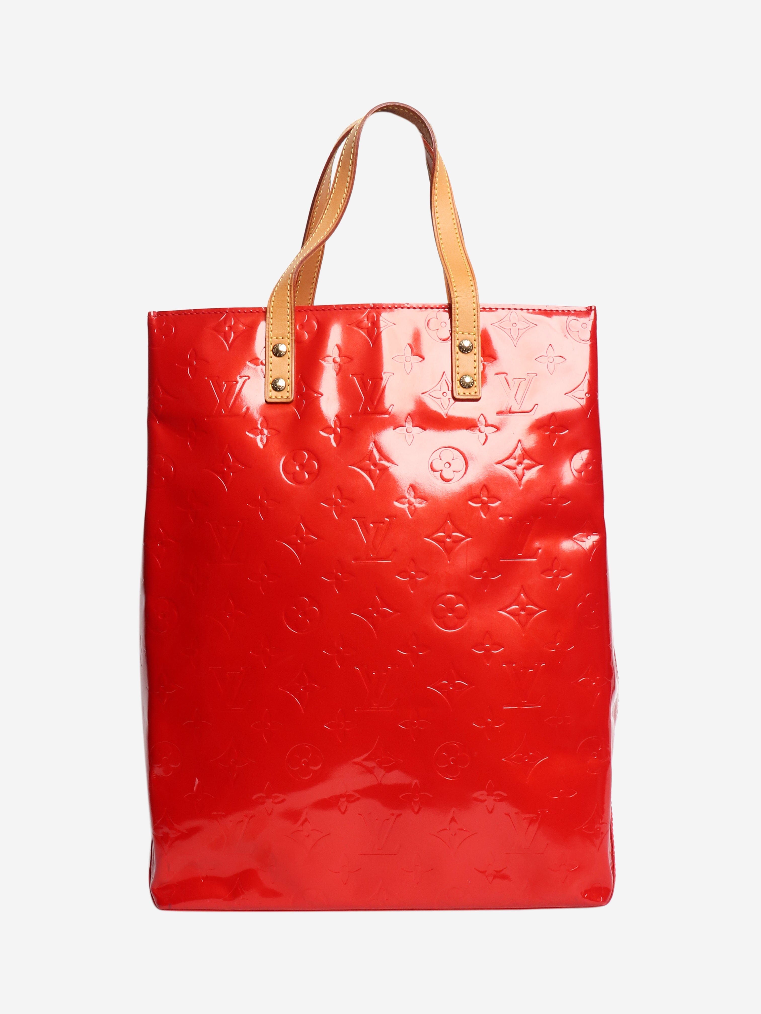 2001 Red Monogram Vernis tote bag Tote Bags Louis Vuitton 