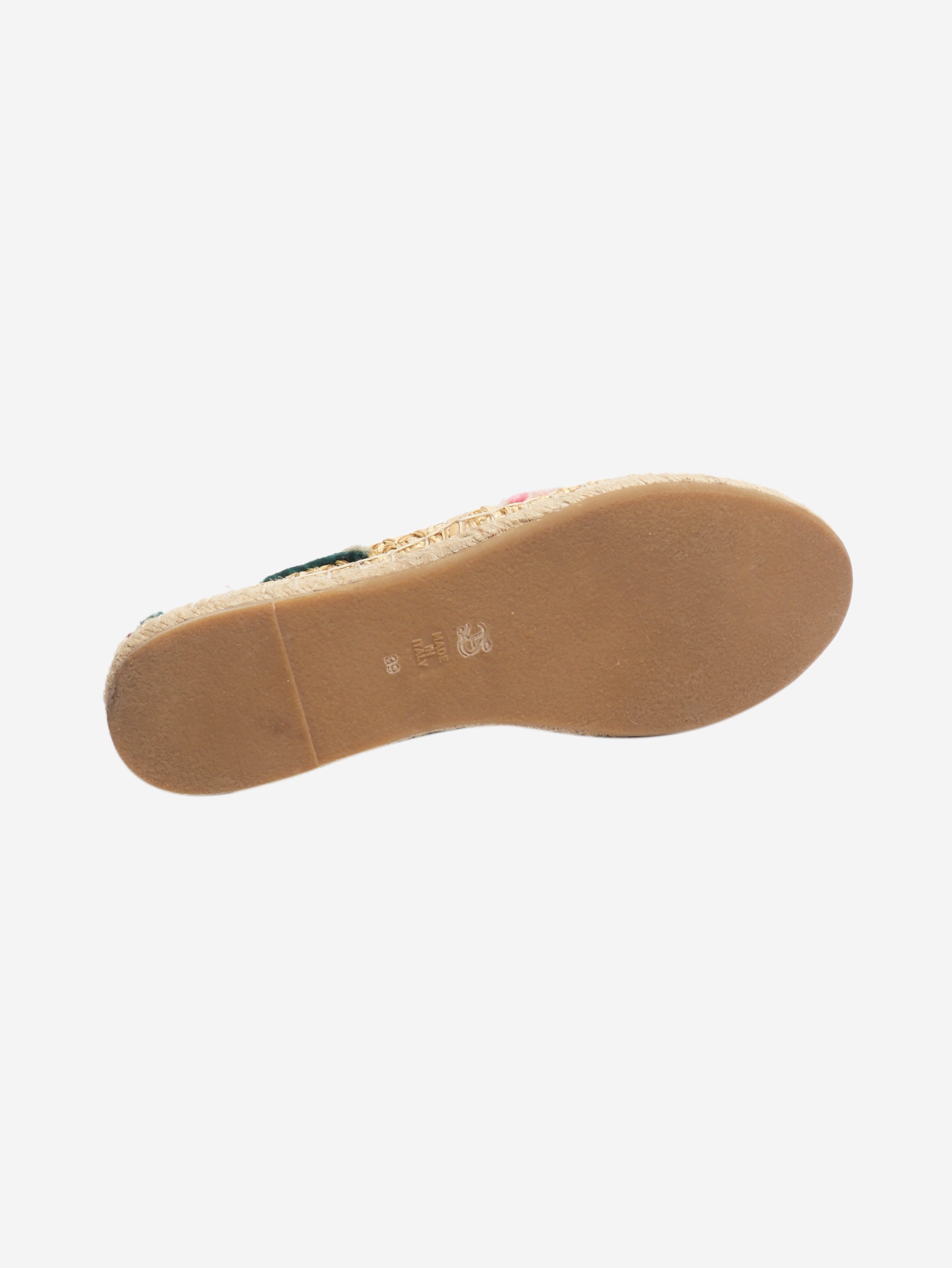 Neutral floral espadrilles - size EU 39