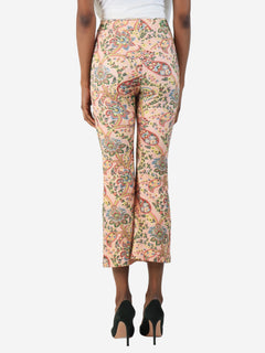 Pink floral and paisley trousers - size UK 10 Trousers Etro 