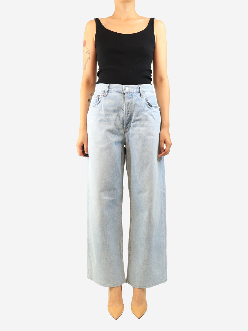 Light wash loose-fit denim jeans - size UK 12 Denim Agolde 
