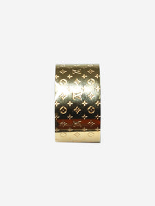 Louis Vuitton Gold monogram scarf ring