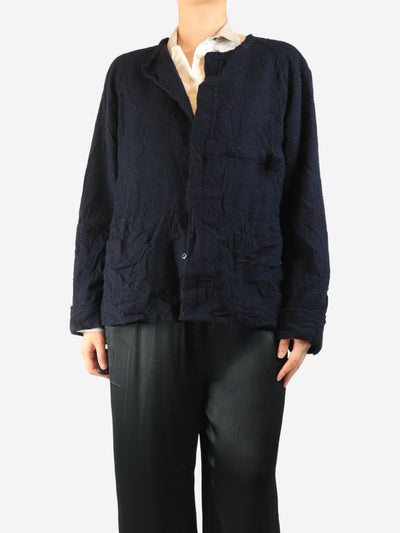 Navy wool coat - size UK 10 Coats & Jackets Yohji Yamamoto 