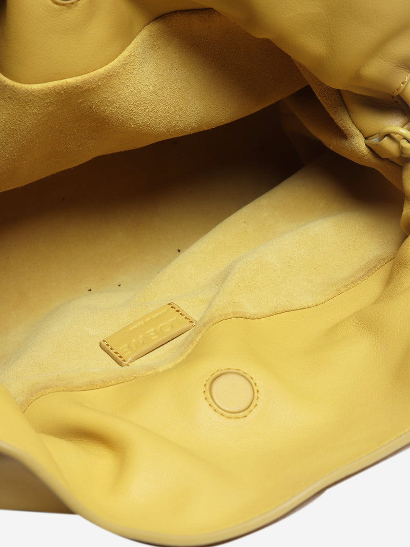 Yellow nappa leather Flamenco clutch bag Shoulder bags Loewe 