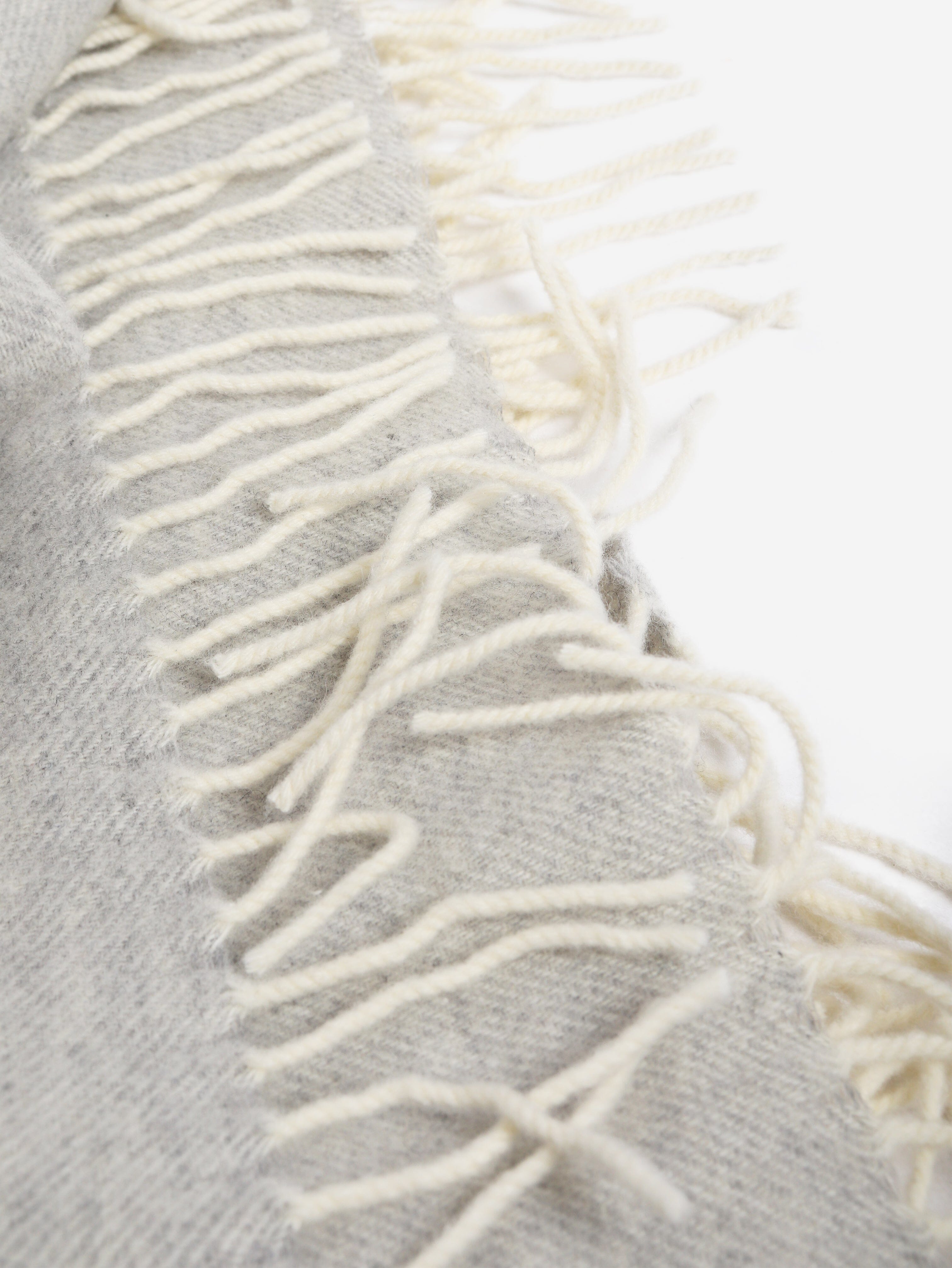 Grey fringed wool scarf Scarves Dior 
