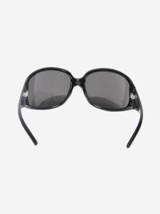 Fendi Black oversized wrap sunglasses