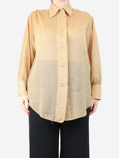 Gold lurex top - size M Tops Oseree 