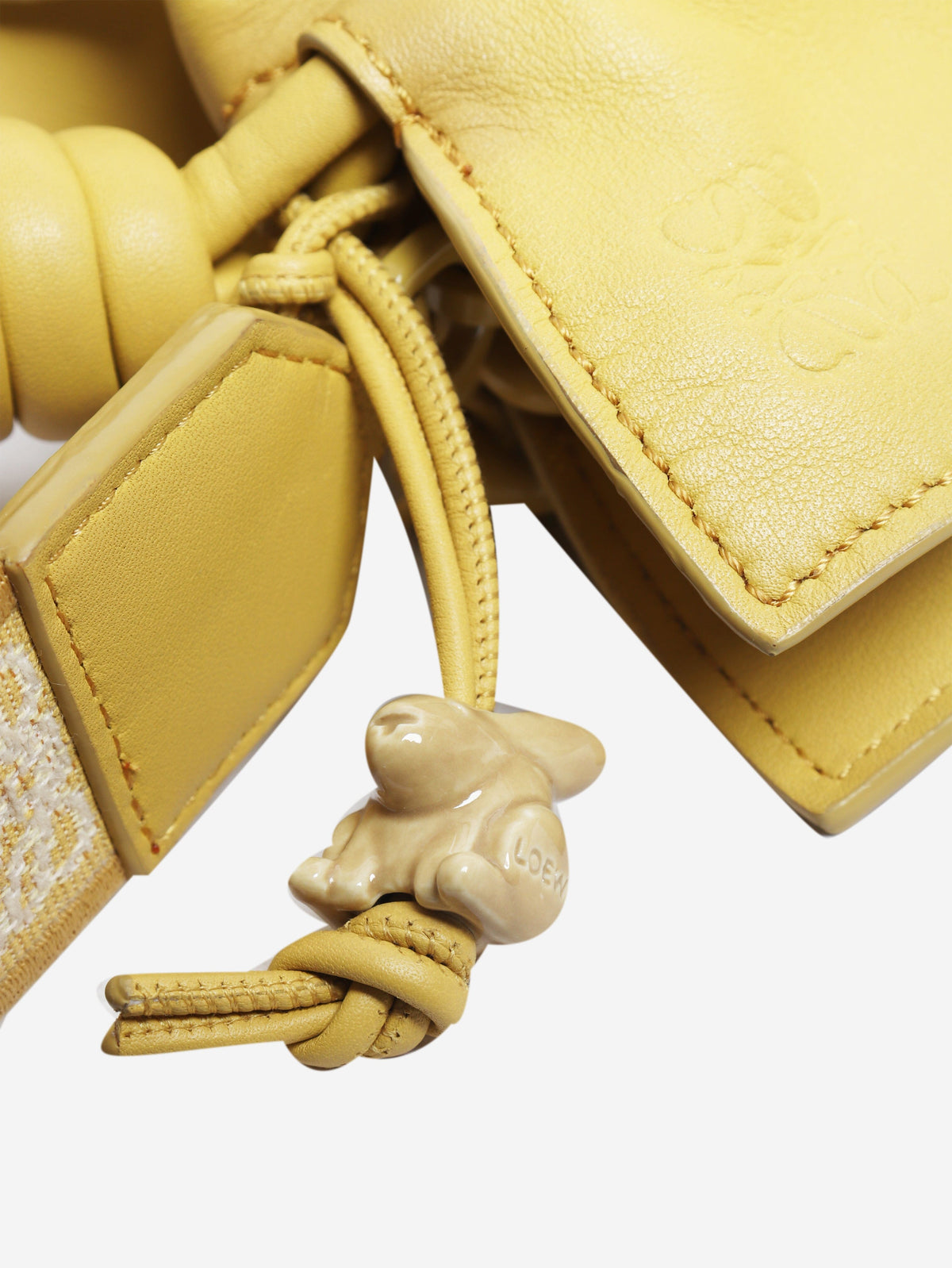 Yellow nappa leather Flamenco clutch bag Shoulder bags Loewe 