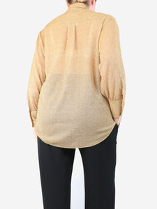 Oseree Gold lurex top - size M