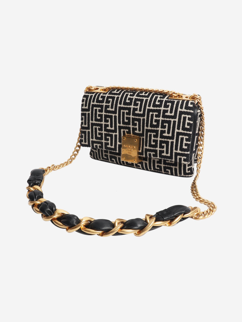 Black and neutral 1945 Soft Monogram Flap bag Shoulder bags Balmain 