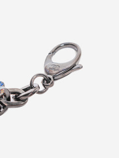 Blue crystal robot cat keyring Keyrings Chanel 