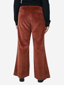 1961 Milano Rust corduroy trousers - size UK 14