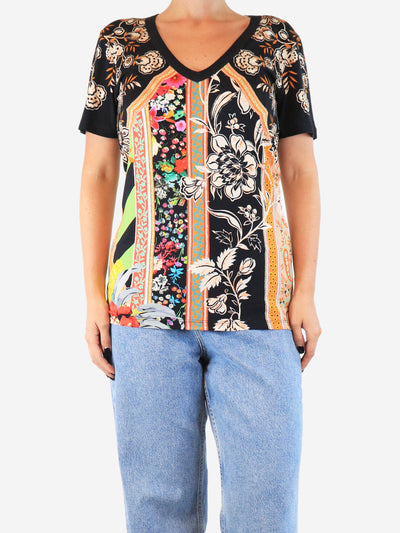 Multicolour floral top - size UK 8 Tops Etro 