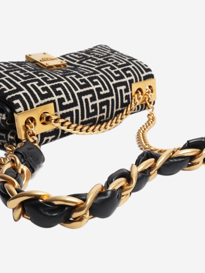 Black and neutral 1945 Soft Monogram Flap bag Shoulder bags Balmain 