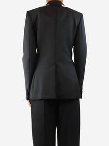 Gabriela Hearst Black metal-trimmed jacket - size UK 4