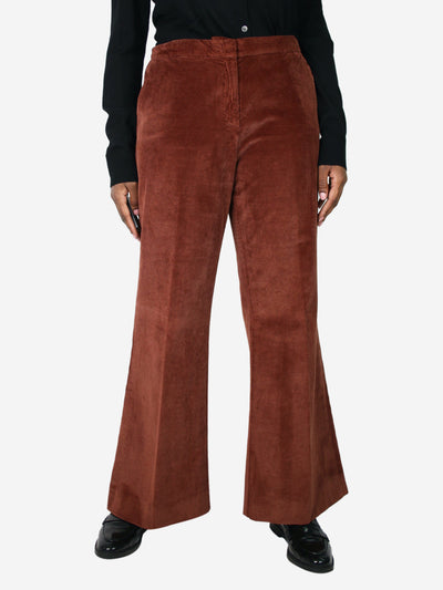 Rust corduroy trousers - size UK 14 Trousers 1961 Milano 