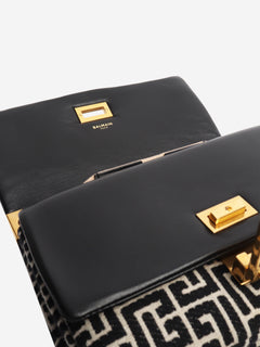 Black and neutral 1945 Soft Monogram Flap bag Shoulder bags Balmain 