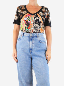 Etro Multicolour floral top - size UK 8