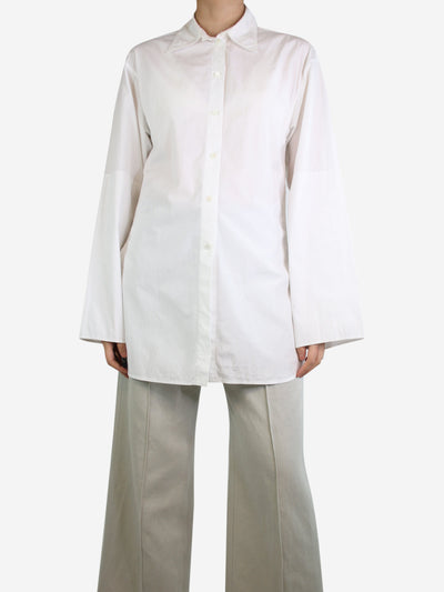 White long button-up shirt - size UK 8 Tops Celine 