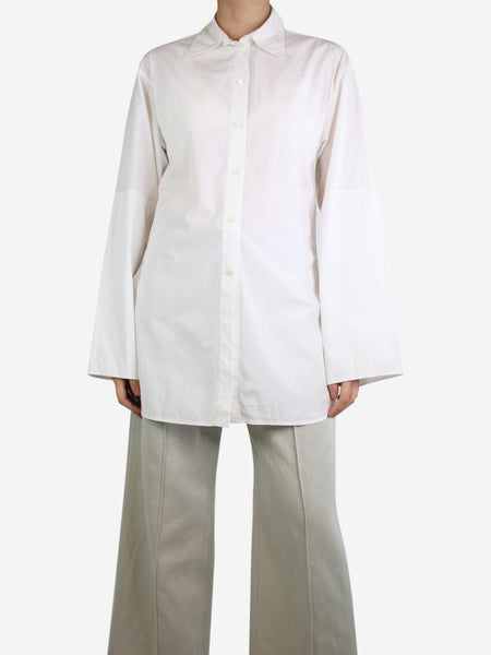 White long button-up shirt - size UK 8 product image